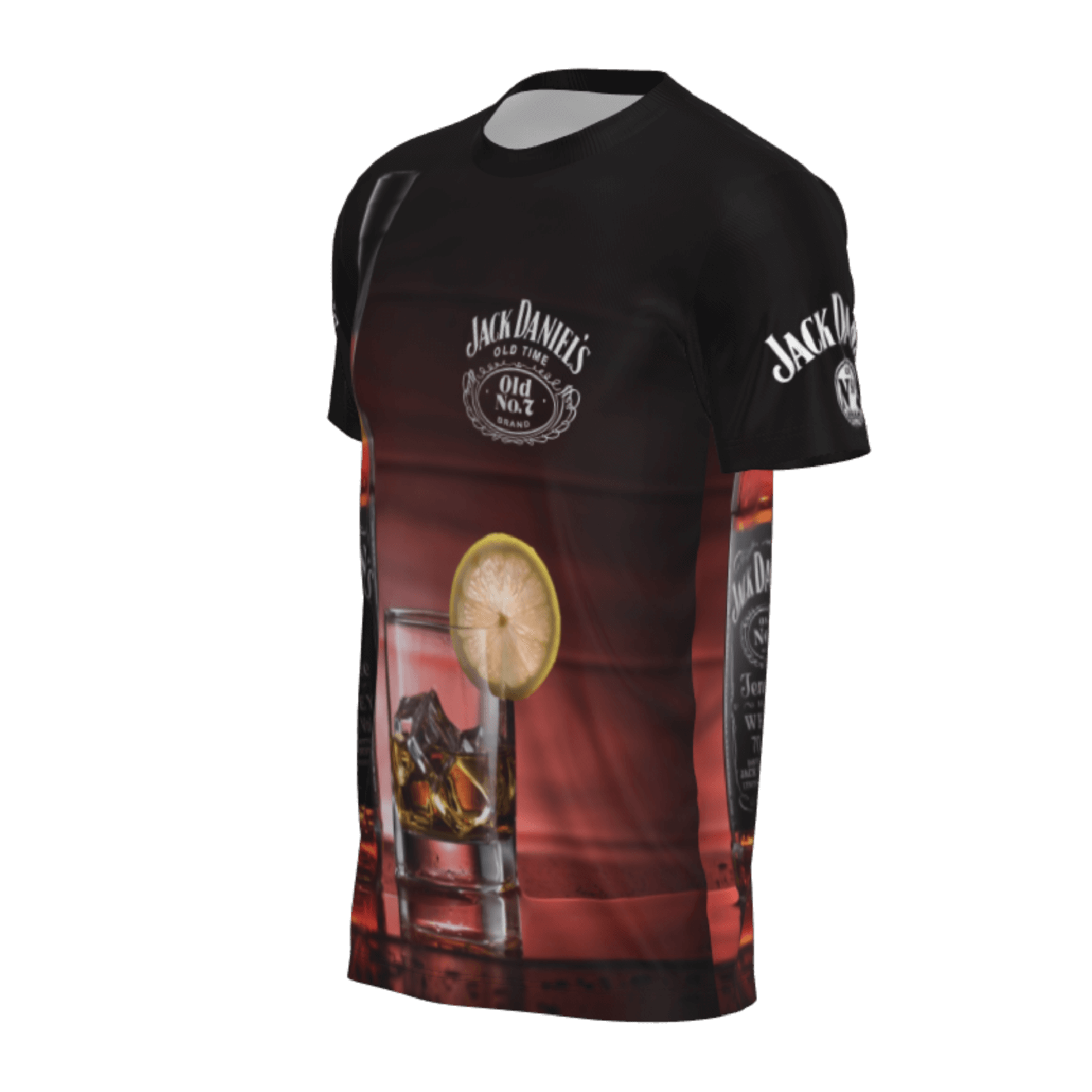 T-shirt Jack Daniels Vain Glory - Noir - Taille M - Coton - Vintage
