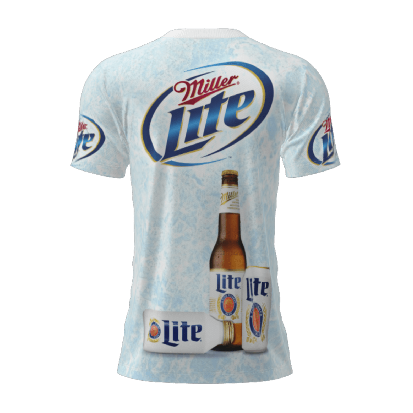 Miller Lite Men's Grey Pocket T-Shirt - Officially Licensed Cotton/Poly Blend Tee - View #8