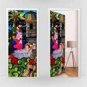 Forro de Navidad 12 Puerta