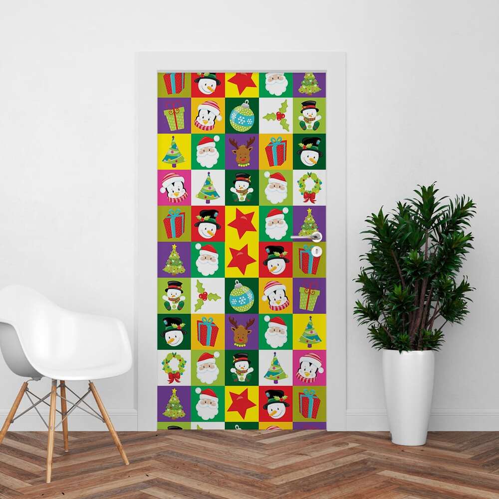 Forro de Navidad 15 Puerta - Imagen 3