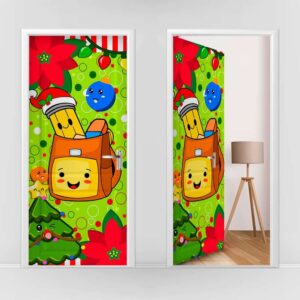 Forro de Navidad 18 Puerta