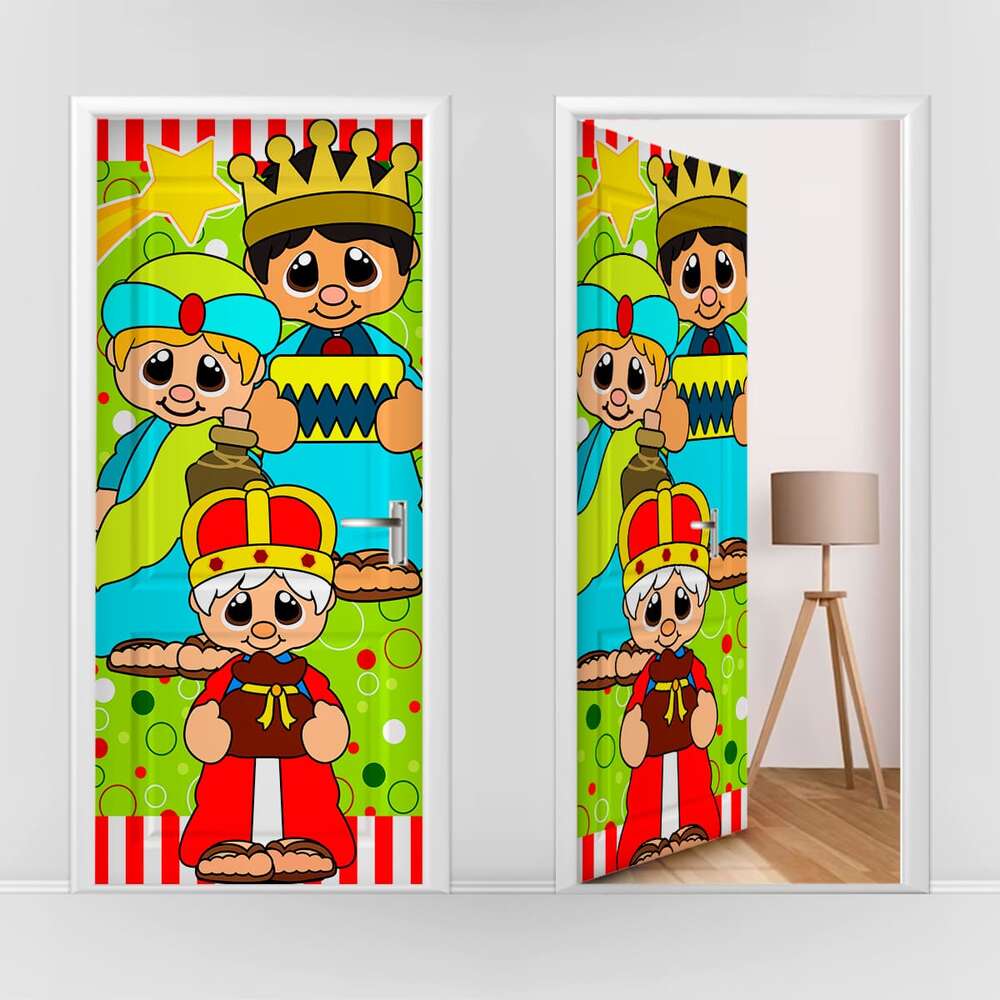 Forro de Navidad 04 Puerta