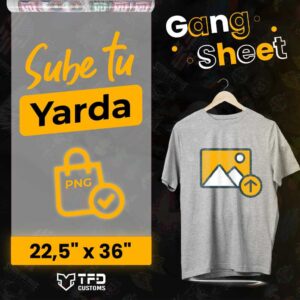 22.5″ x 36″ Sube tu DTF Gang Sheet