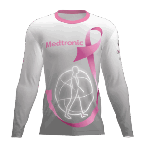 Medtronic 14 Cancer Awareness T-Shirt Manga Larga