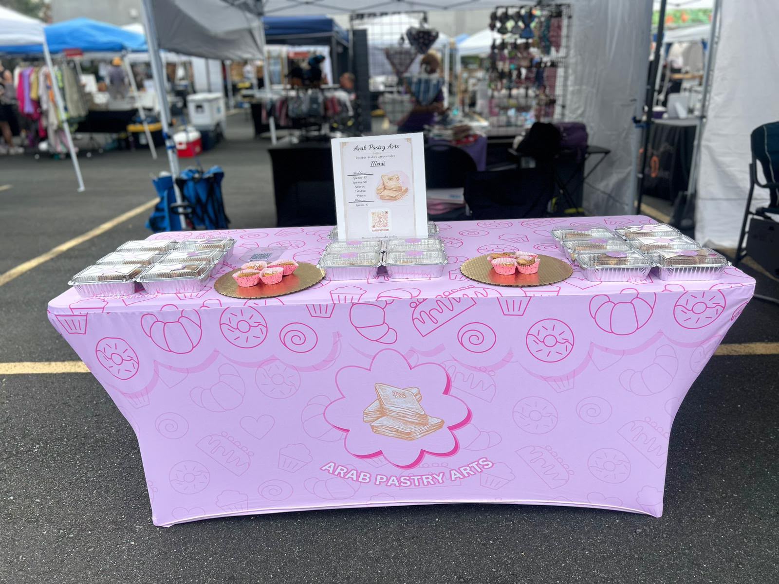 Mesa de exhibición personalizada