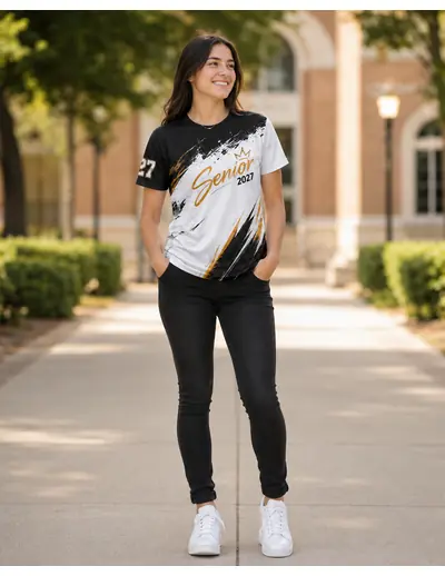 Clase Senior con ropa personalizada