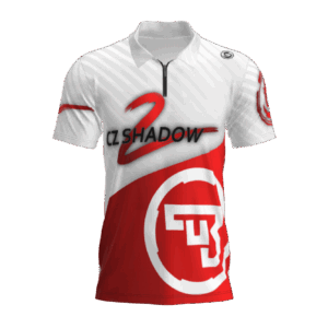 Shadow 2 Red & White Polo